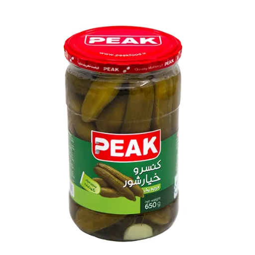 خيارشور درجه يک 650گرم پيک 
