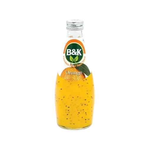 نوشيدني پرتقال بذرريحان B&K