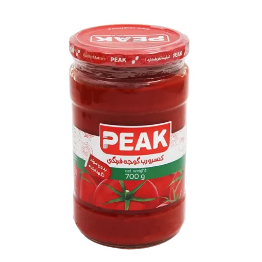 رب گوجه فرنگي شيشه 700 گرم پيک