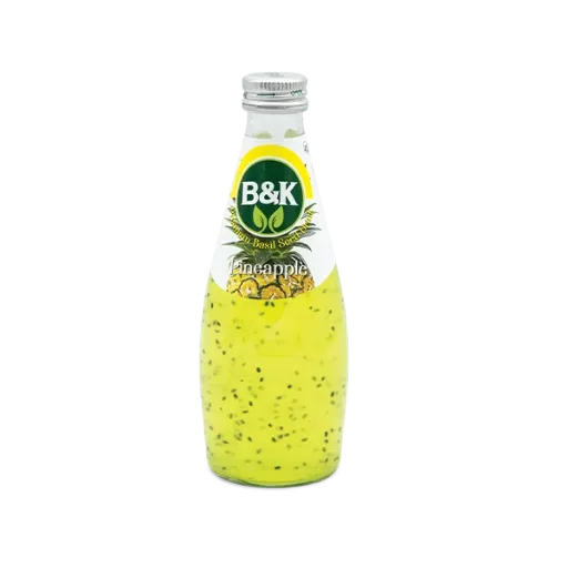 نوشيدني آناناس بذرريحان B&K