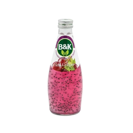 نوشيدني انگور قرمز بذرريحان B&K