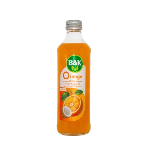 نوشيدني پرتقال حاوي تکه هاي نارگيل B&K