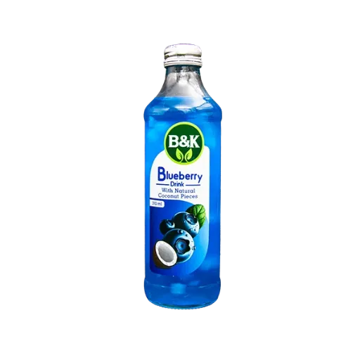 نوشيدني بلوبري حاوي تکه هاي نارگيل پيک B&K