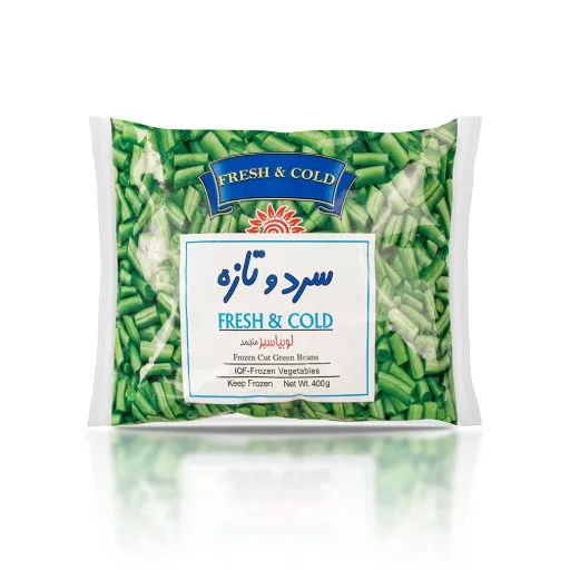 لوبيا سبز بسته سرد و تازه